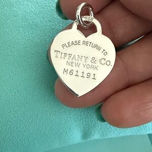 Large Size Please Return To Tiffany & Co. Pendant Charm - 
FINAL PRICE